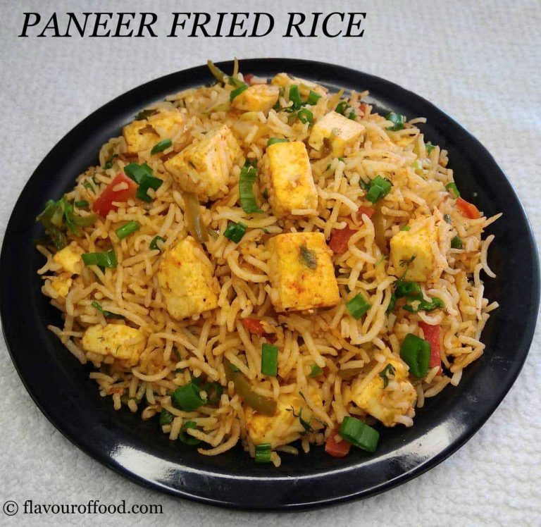 Paneer Fried Rice Recipe | Veg Paneer Fried Rice | How to make Paneer ...