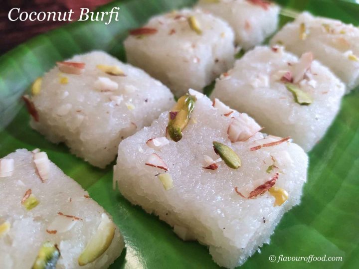 Coconut Burfi Recipe Nariyal Barfi How To Make Coconut Barfi