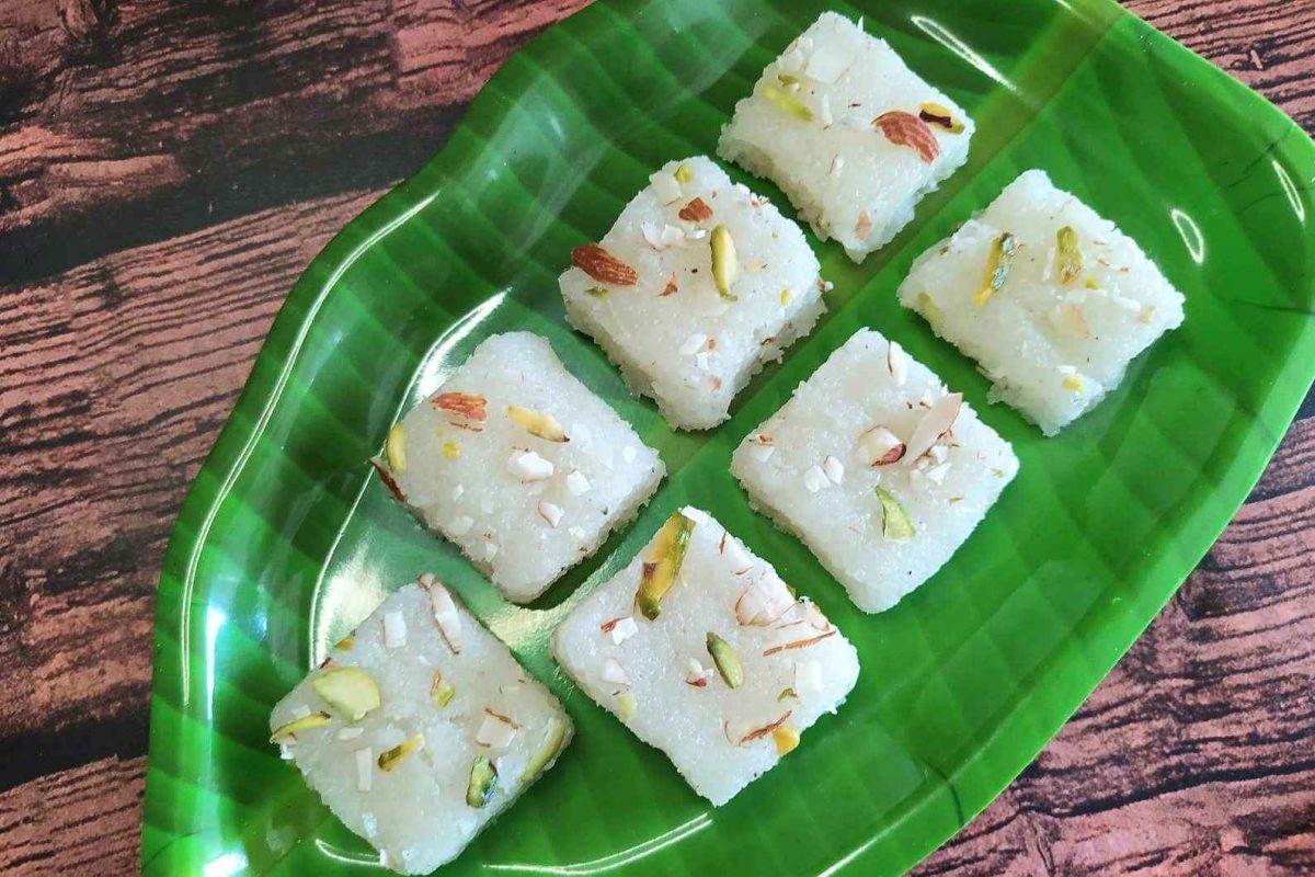 Coconut Burfi Recipe Nariyal Barfi How To Make Coconut Barfi